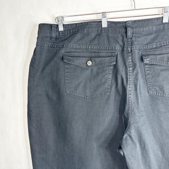 Zana Di Plus Size 30 Jeans Black Wide Leg Flare High Rise Short Inseam Denim 406 - Picture 7 of 11